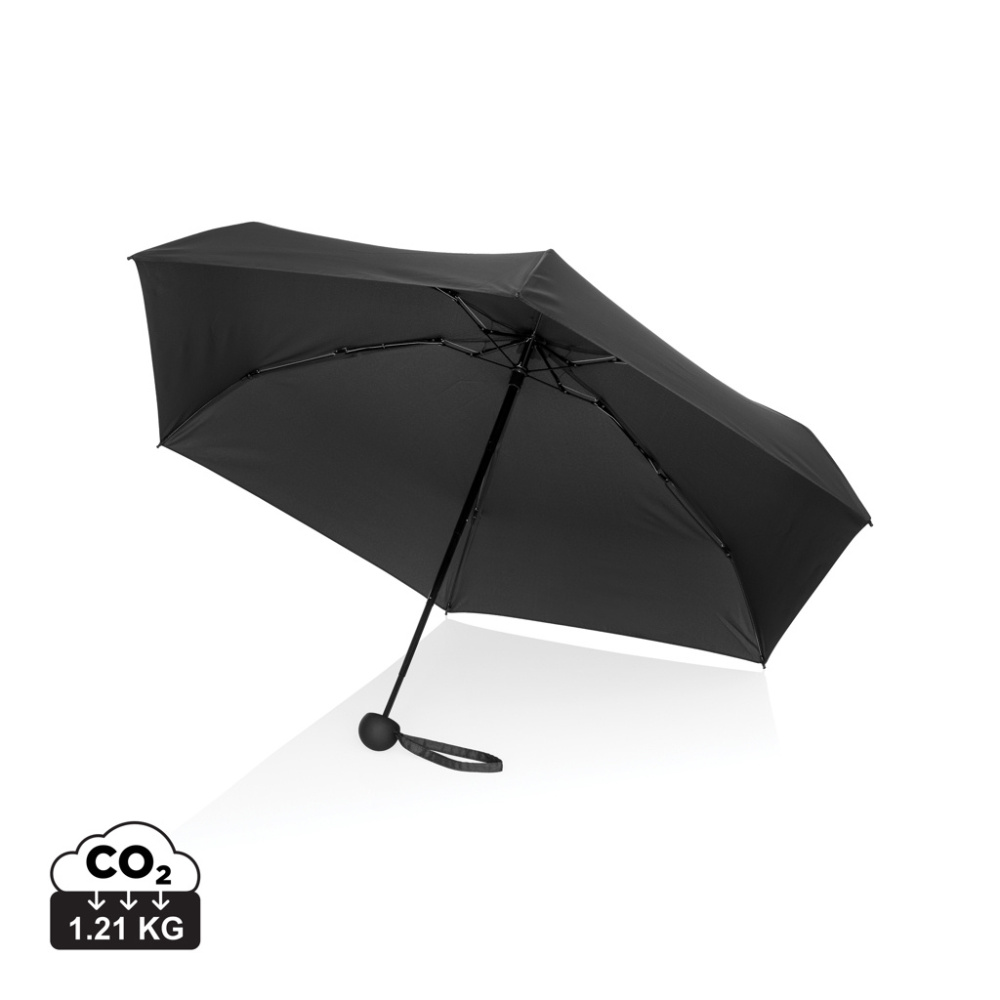 Logo trade promotional items picture of: 19.5" Aware™ RPET super mini manual 190T Pongee umbrella