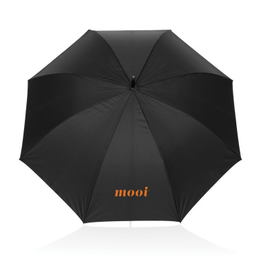 Logotrade business gifts photo of: Swiss Peak Vero Aware™ RPET 25” umbrella w luxe handle