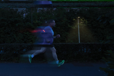 Logo trade promotional giveaways image of: Lumi Sprint RCS rplastic LED re-chargeable running light