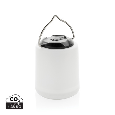 Logo trade promotional items image of: Limio RCS recycled plastic portable re-chargeable table lamp