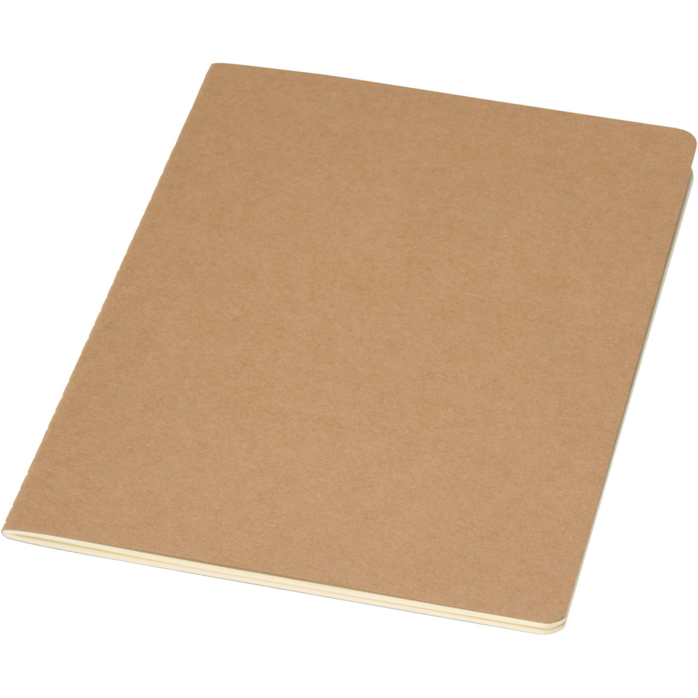 Logo trade promotional merchandise image of: Slyk A5 kraft cahier notebook with dotted pages