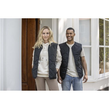 Logo trade business gift photo of: Quartz GRS recycled unisex quilted bodywarmer