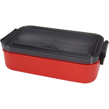 Logo trade promotional gifts image of: Snappy lunch box and cutlery set