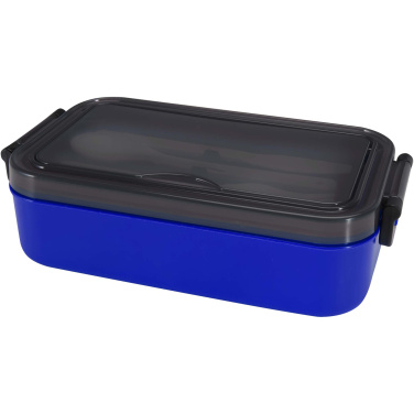 Logo trade corporate gifts image of: Snappy lunch box and cutlery set
