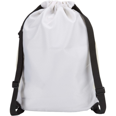 Logotrade promotional gift image of: Nomad GRS recycled sports drawstring bag with bottom compartment 18L