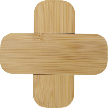 Logo trade advertising products picture of: Croc bamboo trivet - small