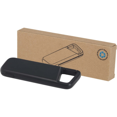 Logo trade advertising products picture of: Alkes 5000 mAh 12W recycled plastic water resistant power bank with carabiner