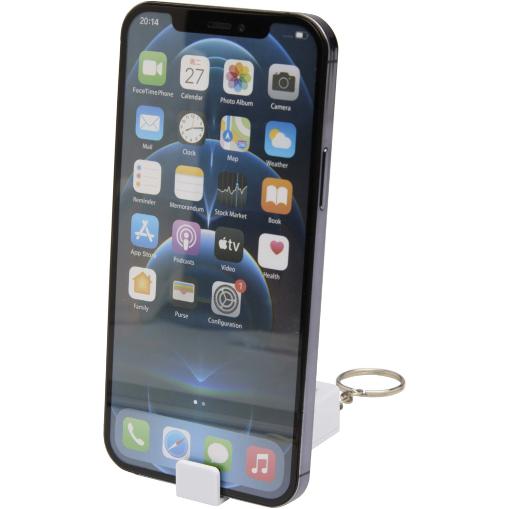 Logotrade promotional products photo of: Aggia recycled plastic phone stand with fidget toy