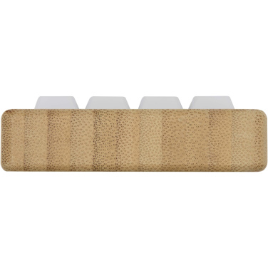 Logo trade corporate gift photo of: Algol recycled plastic phone stand and fidget toy with bamboo details