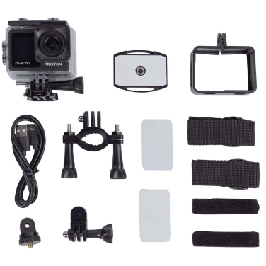 Logotrade promotional item image of: Prixton DV670 4K dual screen action camera