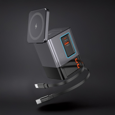 Logotrade promotional product picture of: Urban Vitamin Sacramento 105W GAN charger+retractable cables