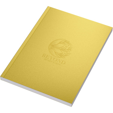 Logo trade advertising products image of: Novella Austen A5 metallic soft cover notebook - 100 sheets