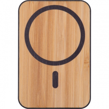 Logo trade advertising products picture of: Wireless power bank 5 000 mAh CAIRO