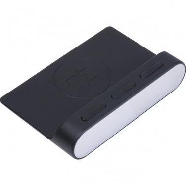 Logo trade promotional gift photo of: Alarm Clock and Wireless Charger ADELAIDE