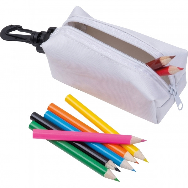 Logo trade promotional gift photo of: Case with Colored Pencils CARLTON