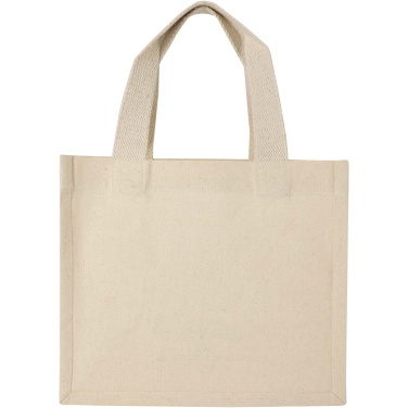 Logo trade promotional giveaways image of: Odessa 220 g/m² GRS recycled cotton mini gusset tote bag 9L