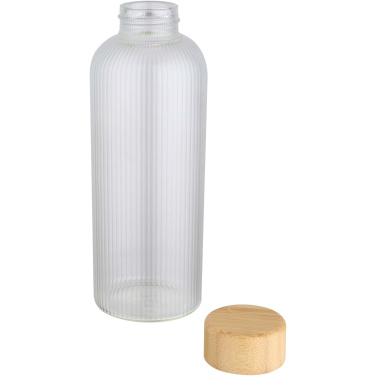 Logotrade promotional giveaway picture of: Mirage 650 ml single-walled borosilicate glass bottle with bamboo lid