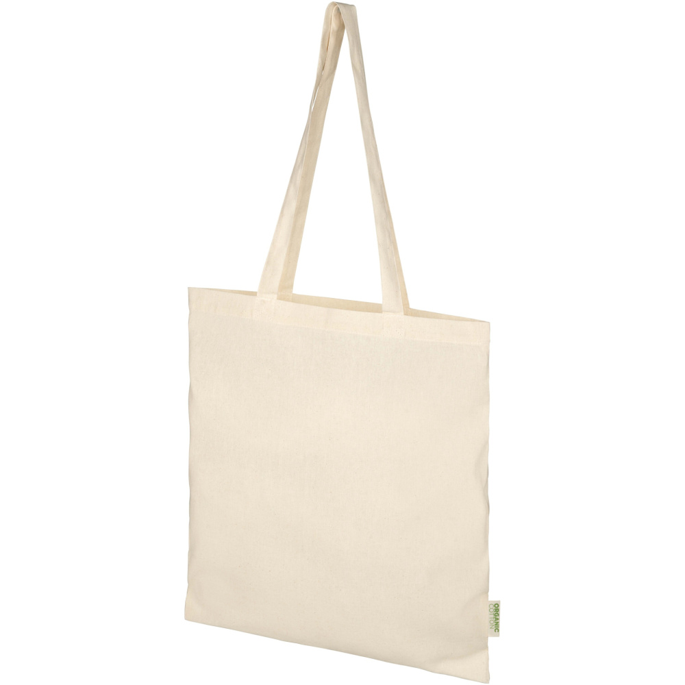 Logo trade promotional product photo of: Odisha 100 g/m² OCS organic tote bag 7L