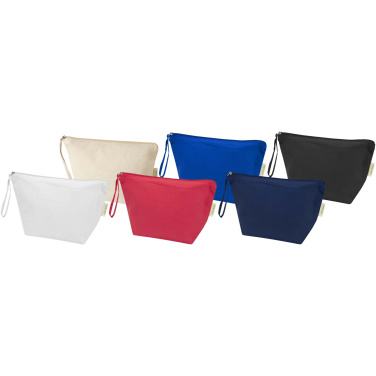 Logo trade promotional gifts image of: Odisha 180 g/m² OCS organic large accessory pouch 3L