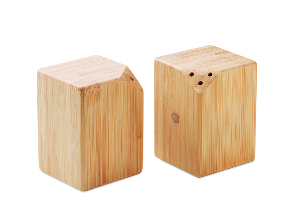 Logotrade promotional merchandise picture of: Bamboo salt & pepper set