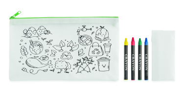 Logotrade promotional item image of: Pencil case with 4 crayons