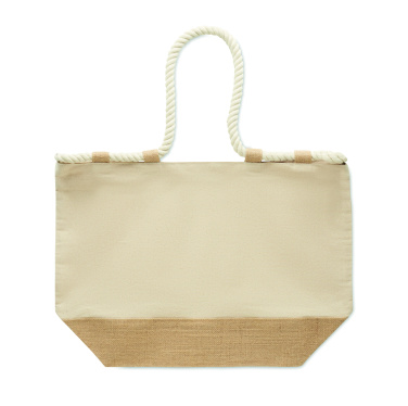 Logo trade promotional merchandise photo of: Canvas beach bag