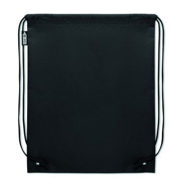 Logo trade promotional gift photo of: Drawstring bag RPET non-woven