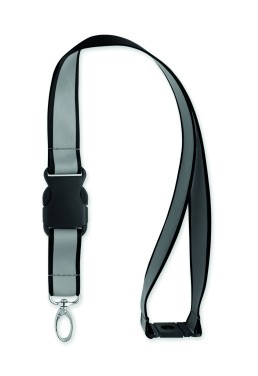 Logotrade promotional merchandise picture of: Reflective RPET lanyard