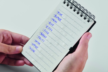 Logo trade promotional merchandise photo of: Water repellent notepad