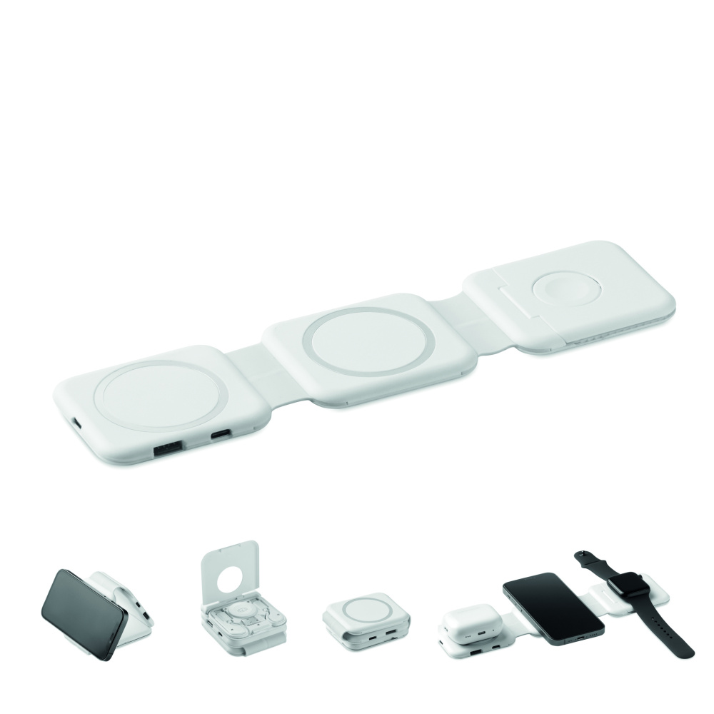 Logo trade promotional giveaway photo of: Foldable charging station