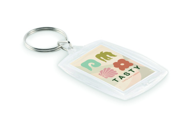 Logo trade business gifts image of: Classic acrylic keyring