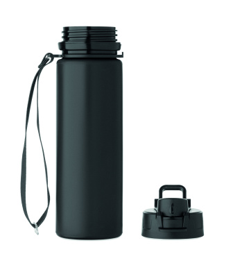 Logo trade business gift photo of: Foldable silicone sports bottle