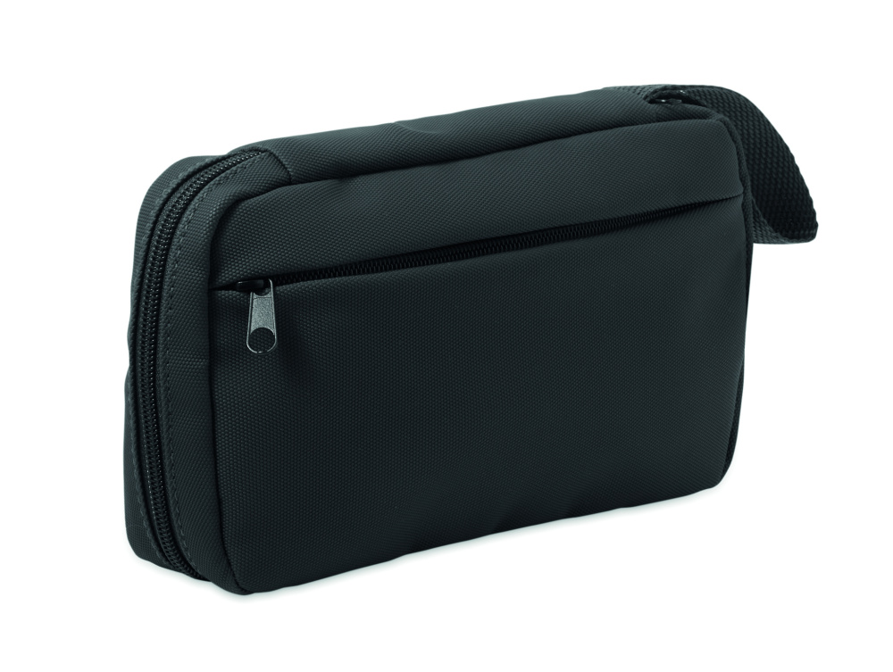 Logo trade promotional merchandise photo of: Toiletry bag 600D RPET