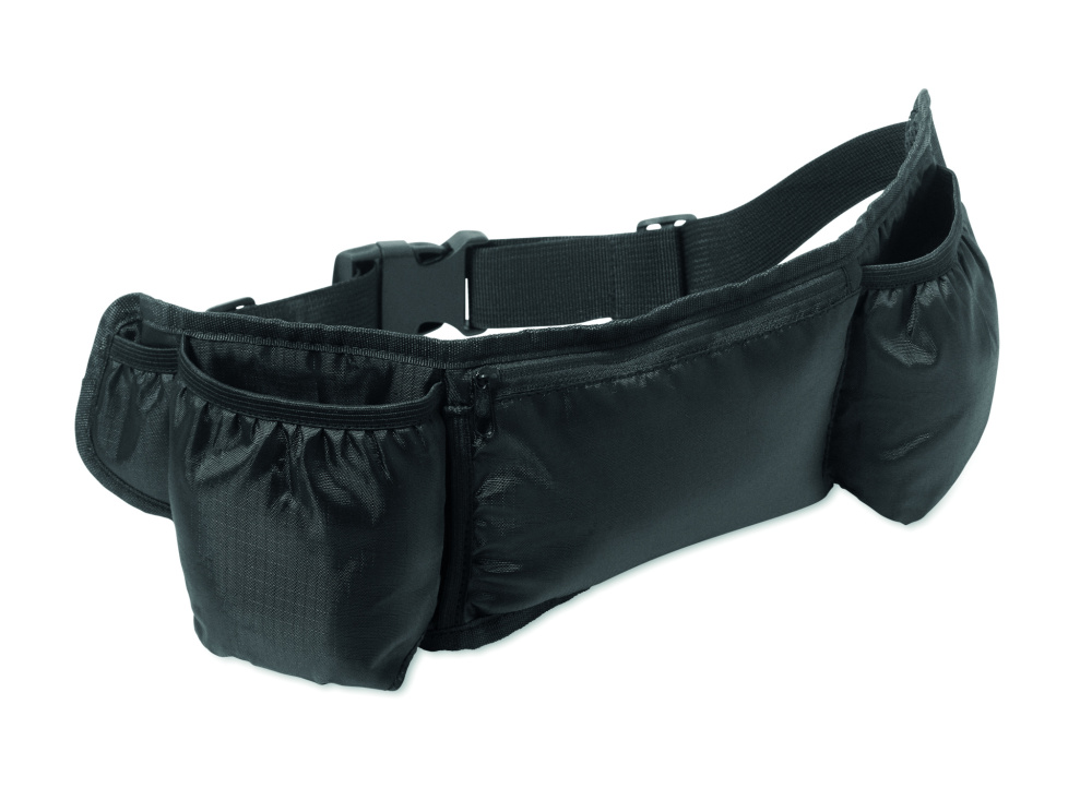 Logo trade promotional giveaways image of: Sports waist bag 420D RPET