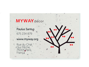 Logo trade promotional items image of: Wildflower seed business card.