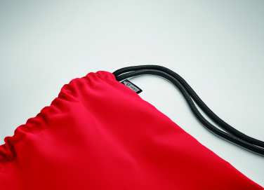 Logo trade promotional giveaways image of: Large drawstring bag 300D RPET