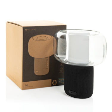 Logo trade promotional product photo of: Lux RCS recycled plastic 10W speaker lamp