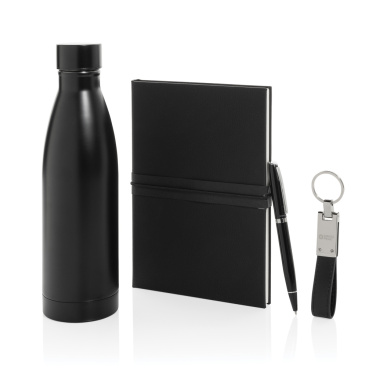 Logotrade promotional merchandise photo of: Swiss Peak RCS deluxe business gift set w/ water bottle