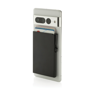 Logo trade promotional items image of: Standard aluminium RFID magnetic phone cardholder