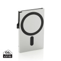 Standard aluminium RFID magnetic phone cardholder, silver