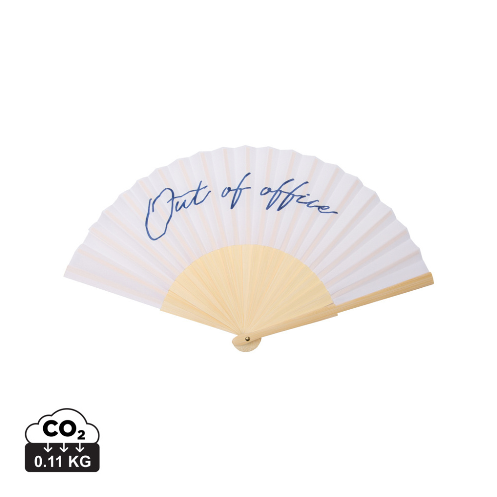 Logo trade promotional merchandise photo of: VINGA Out of office hand fan