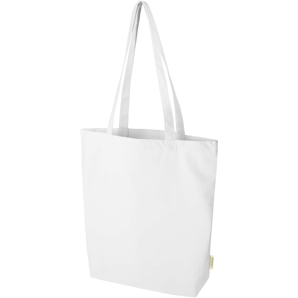 Logotrade promotional item image of: Odisha 180 g/m² OCS organic wide bottom tote bag 11L