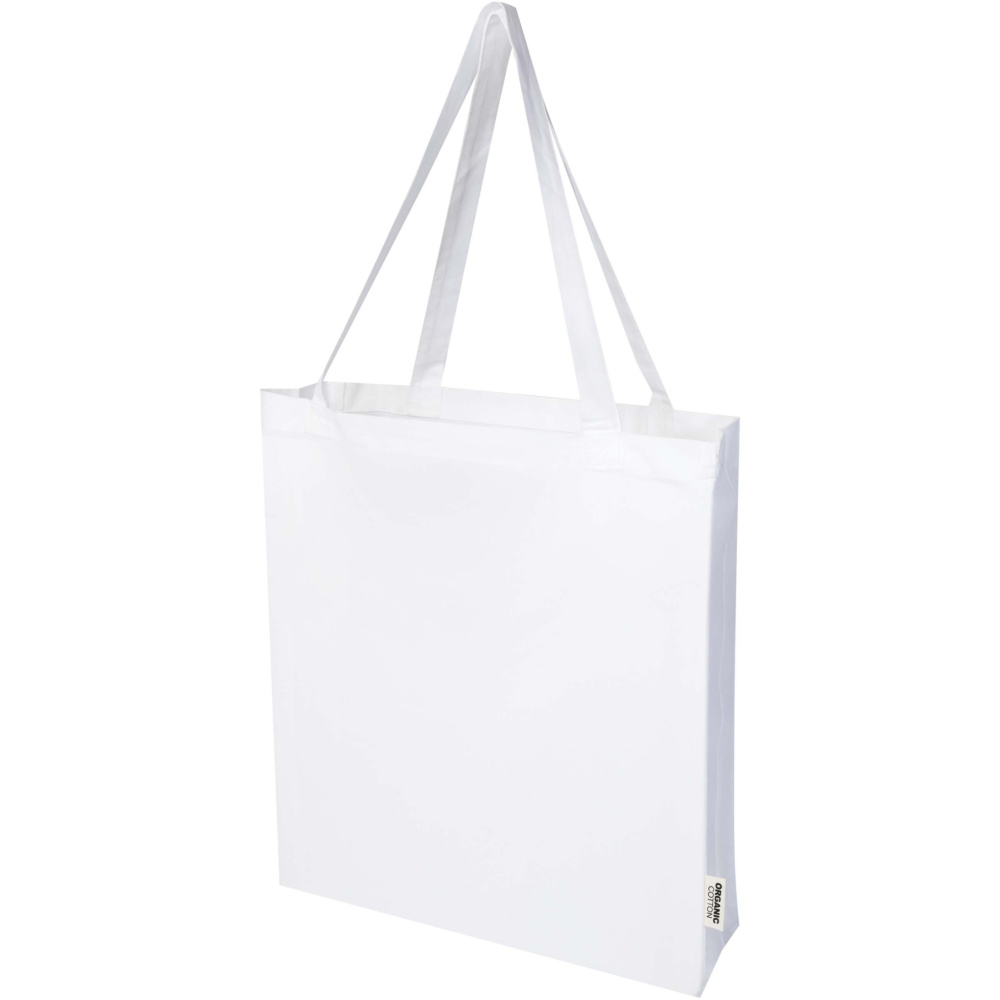Logo trade promotional gift photo of: Odisha 180 g/m² OCS organic full gusset tote bag 14L