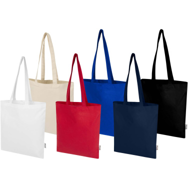Logo trade advertising product photo of: Peru Blend 180 g/m² GRS recycled cotton tote bag 7L