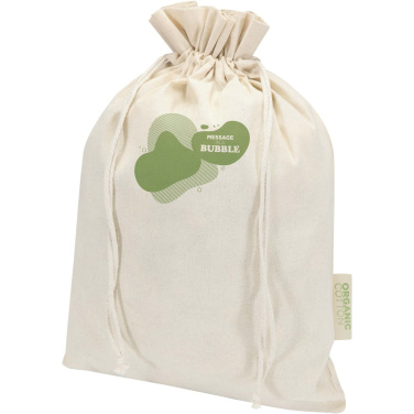 Logo trade promotional merchandise image of: Odisha 140 g/m² OCS organic gift bag - 42 x 30 cm