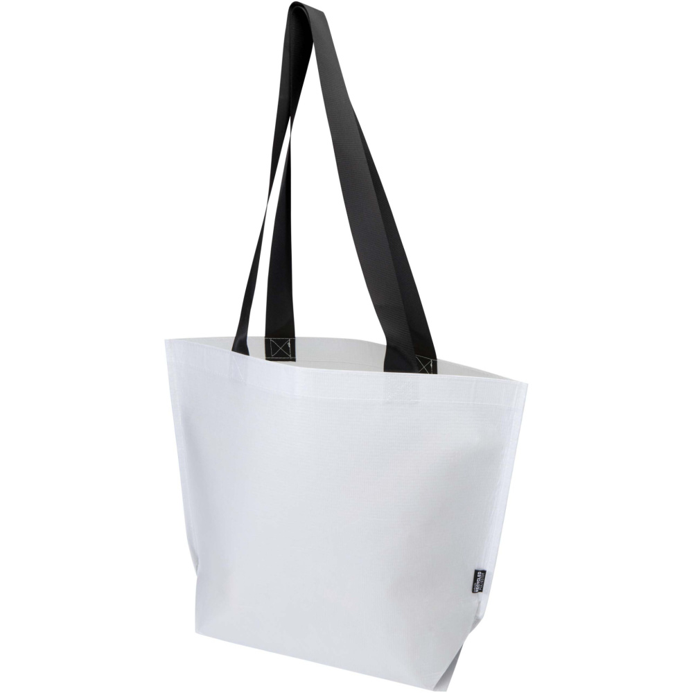 Logo trade promotional items image of: Duo GRS recycled double-laminated tote bag 18L