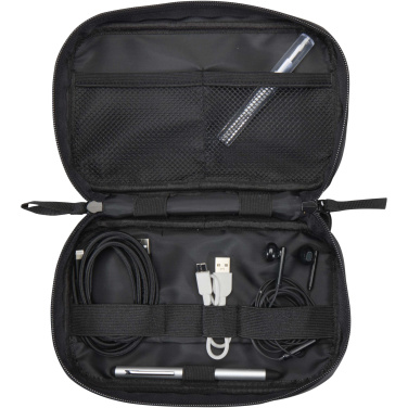 Logotrade promotional gift image of: Resi Plus GRS recycled tech pouch 1L