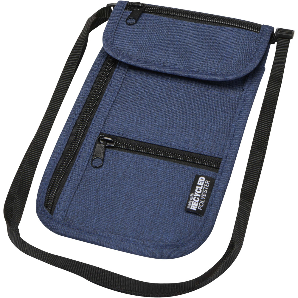 Logotrade promotional product image of: Ross GRS recycled smart travel pouch