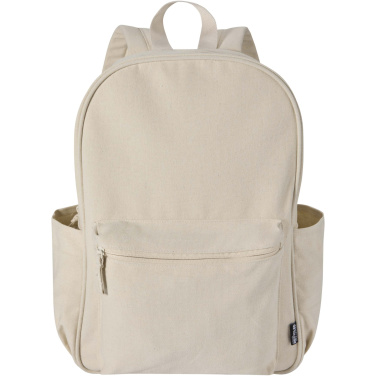 Logo trade promotional items image of: Recanvas 15.6” GRS recycled city backpack 16L