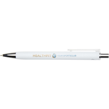 Logo trade promotional merchandise picture of: Feld RCS recycled ballpoint pen with metallic finish (black ink)